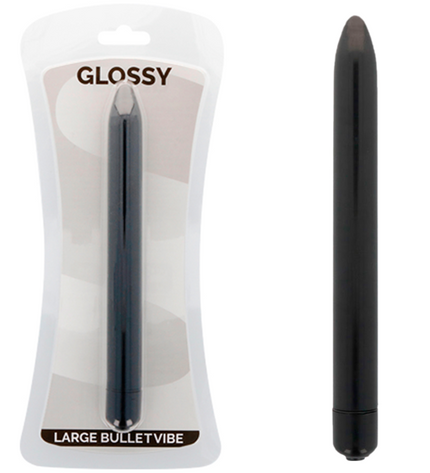 GLOSSY - VIBRATEUR SLIM NOIR - Concombre Boutique