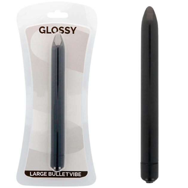 GLOSSY - VIBRATEUR SLIM NOIR - Concombre Boutique