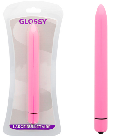 GLOSSY - VIBRATEUR SLIM DEEP ROSE - Concombre Boutique