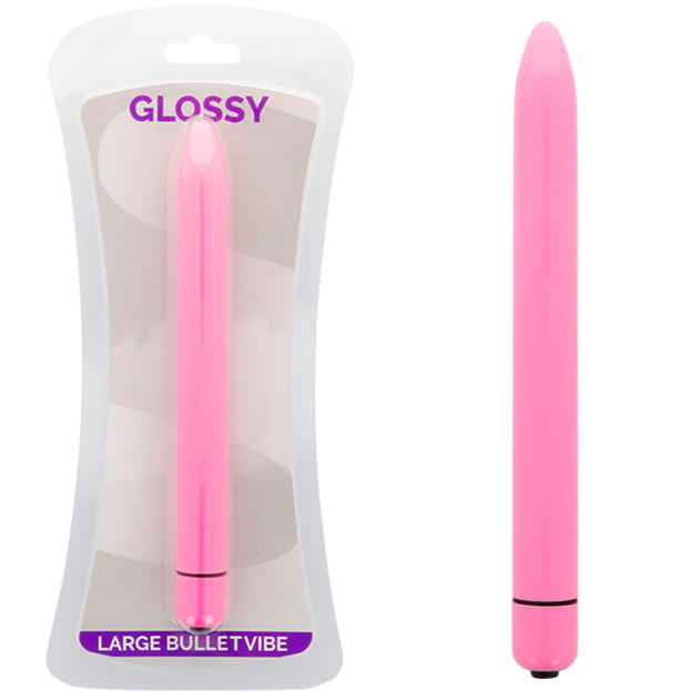 GLOSSY - VIBRATEUR SLIM DEEP ROSE - Concombre Boutique