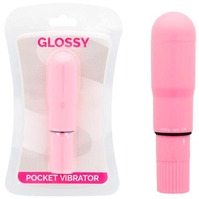 GLOSSY - VIBRATEUR DE POCHE ROSE - Concombre Boutique