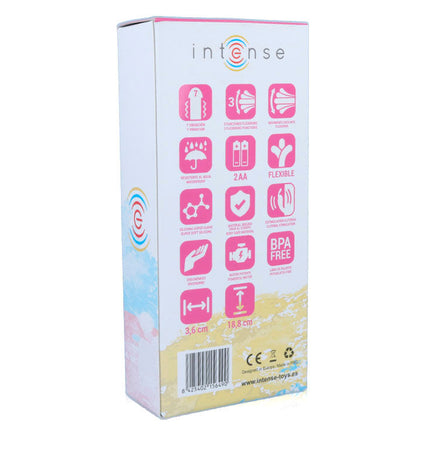 INTENSE - VIBRATEUR OSCILLANT SUSY SILICONE LAPIN ROSE - Concombre Boutique