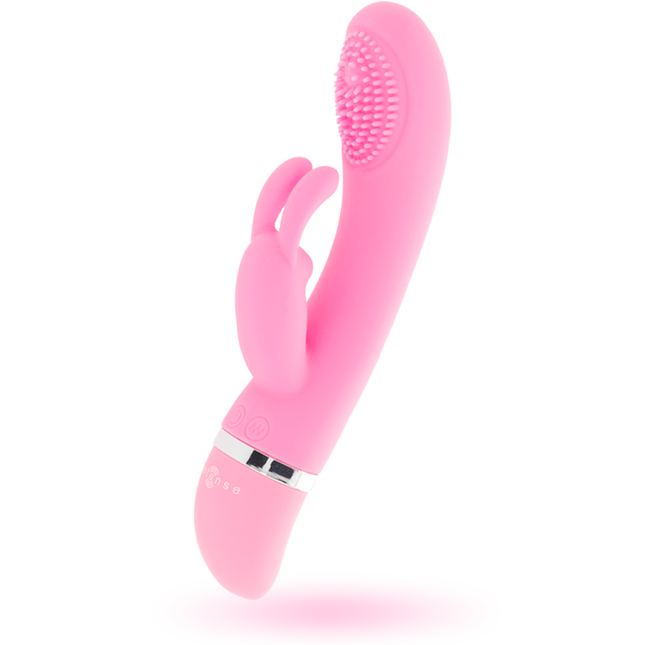INTENSE - VIBRATEUR OSCILLANT SUSY SILICONE LAPIN ROSE - Concombre Boutique