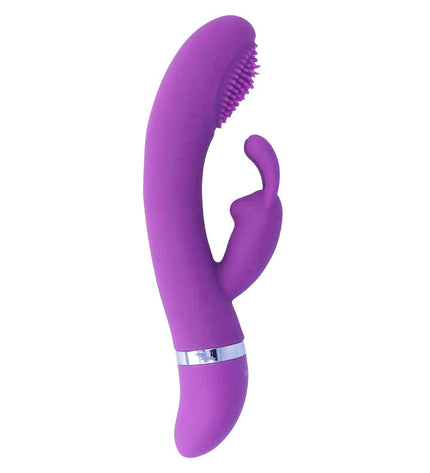INTENSE - VIBRATEUR OSCILLANT SUSY SILICON RABBIT LILAS - Concombre Boutique