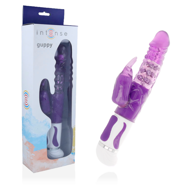 INTENSE - VIBRATEUR ROTATEUR GUPPY LILAS - Concombre Boutique