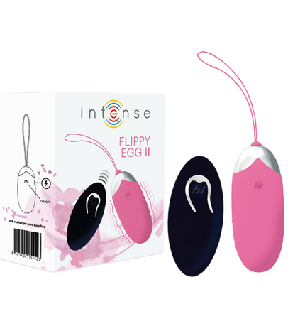 INTENSE - OEUF VIBRANT FLIPPY II AVEC TÉLÉCOMMANDE ROSE - Concombre Boutique