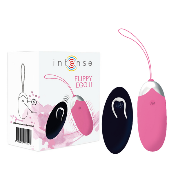 INTENSE - OEUF VIBRANT FLIPPY II AVEC TÉLÉCOMMANDE ROSE - Concombre Boutique