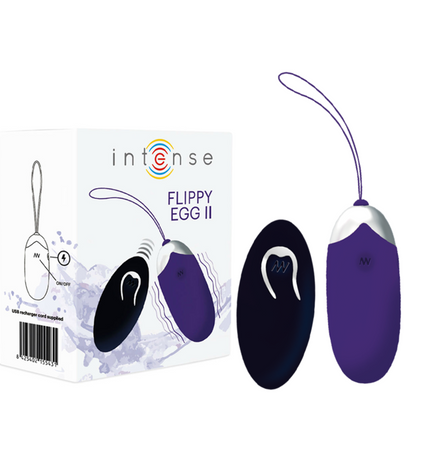 INTENSE - OEUF VIBRANT FLIPPY II AVEC TÉLÉCOMMANDE VIOLET - Concombre Boutique