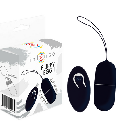 INTENSE - OEUF VIBRANT FLIPPY I AVEC TÉLÉCOMMANDE NOIR - Concombre Boutique