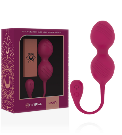 RITHUAL - BALLES DE KEGEL VIBRANTES RECHARGEABLES NISHA ORCHIDÉE by RITHUAL