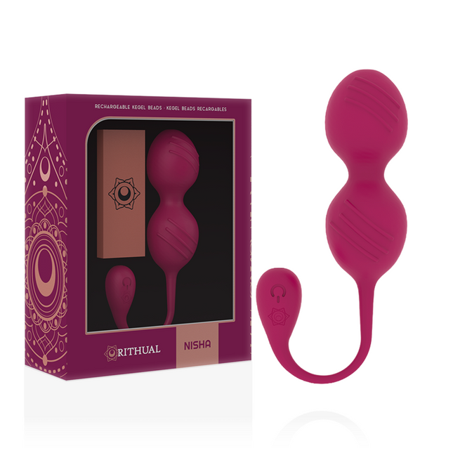 RITHUAL - BALLES DE KEGEL VIBRANTES RECHARGEABLES NISHA ORCHIDÉE by RITHUAL