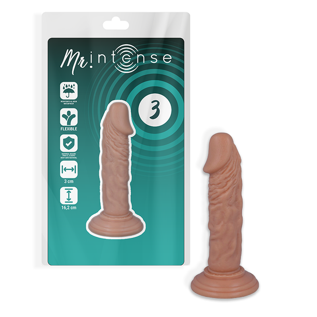 MR INTENSE - 3 PÉNIS RÉALISTE 16.2 CM -O- 3 CM - Concombre Boutique