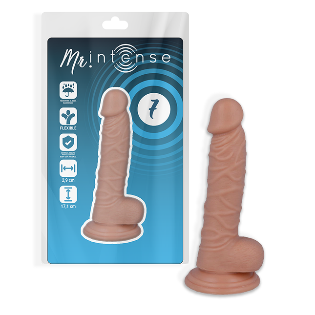 MR INTENSE - 7 PÉNIS RÉALISTE 17.1 CM -O- 2.9 CM - Concombre Boutique