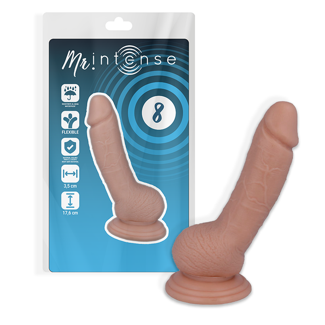 MR INTENSE - 8 PÉNIS RÉALISTE 17.6 CM -O- 3.5 CM - Concombre Boutique