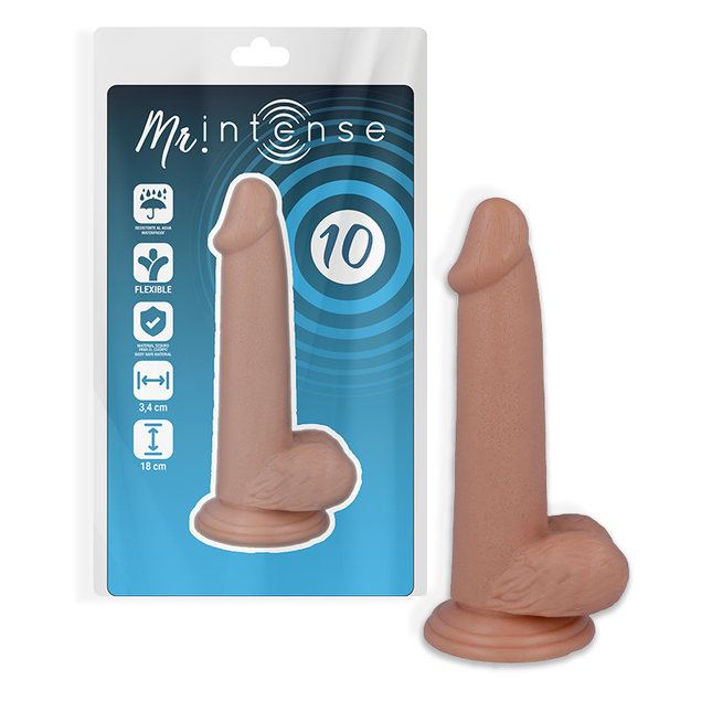 MR INTENSE - 10 PÉNIS RÉALISTE 18 CM -O- 3.4 CM - Concombre Boutique