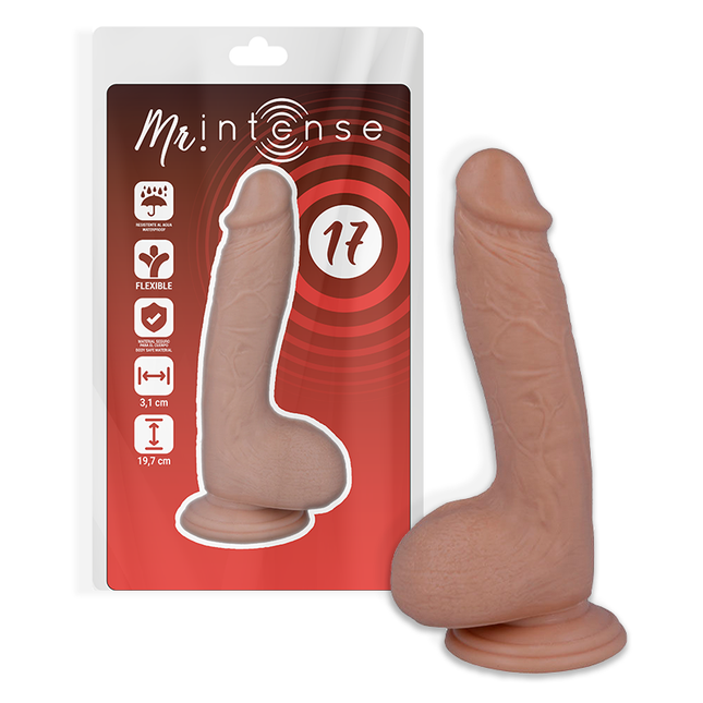 MR INTENSE - 17 PÉNIS RÉALISTE 19.7 CM -O- 4.1 CM - Concombre Boutique