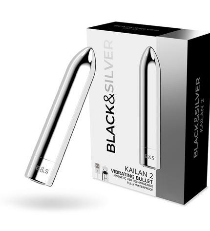BLACK&SILVER - BALLE MAGNÉTIQUE VIBRANTE KAILAN 2 ARGENT by BLACK&SILVER