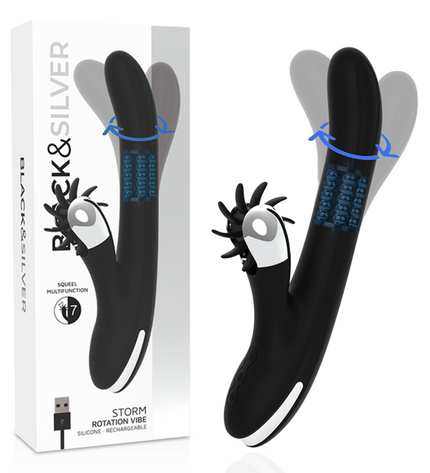 BLACK&SILVER - VIBE DE ROTATION DE TEMPÊTE DE LAPIN by BLACK&SILVER