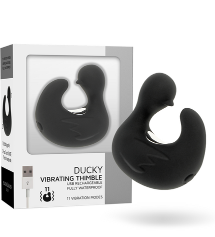 BLACK&SILVER - DÉ À DÉS À CANARD RECHARGEABLE EN SILICONE STIMULANT DUCKYMANIA by BLACK&SILVER