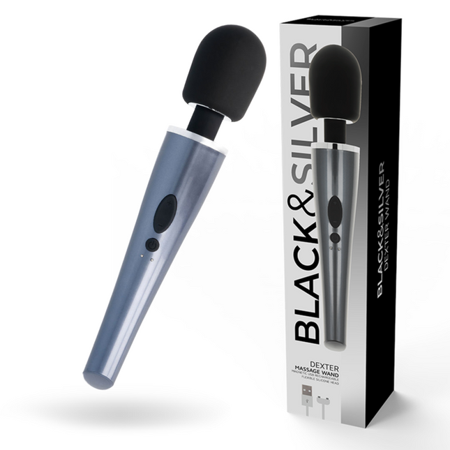 BLACK&SILVER - BAGUETTE DE MASSAGE DEXTER - Concombre Boutique