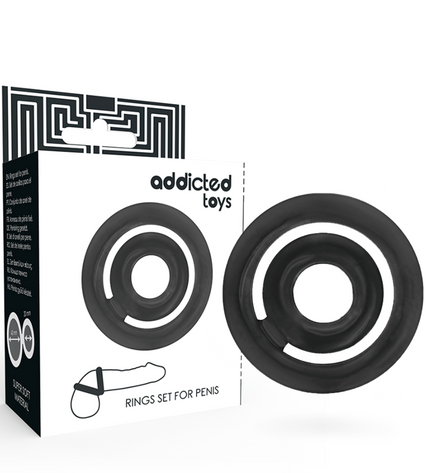 ADDICTED TOYS - POTENZ- C-RING PÉNIS NOIR by ADDICTED TOYS