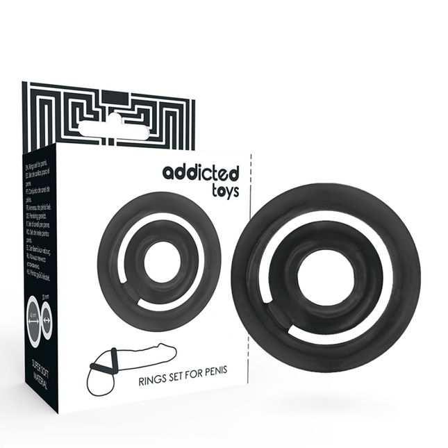 ADDICTED TOYS - POTENZ- C-RING PÉNIS NOIR by ADDICTED TOYS