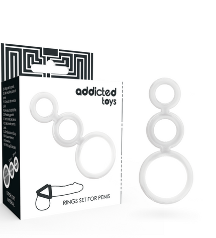 ADDICTED TOYS - ENSEMBLE DANNEAU POUR PÉNIS TRANSPARENT by ADDICTED TOYS