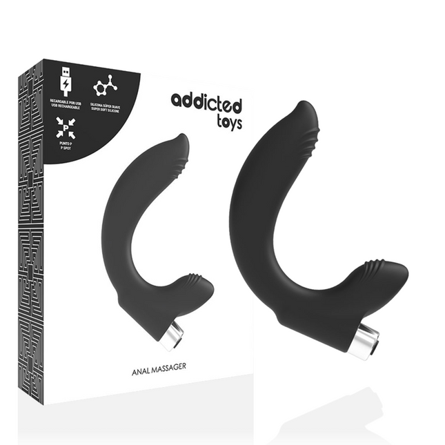 ADDICTED TOYS - VIBRATEUR PROSTATIQUE RECHARGEABLE MODÈLE 7 - NOIR by ADDICTED TOYS