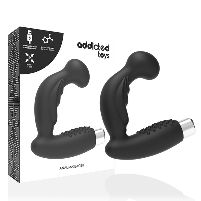 ADDICTED TOYS - VIBRATEUR PROSTATIQUE RECHARGEABLE MODÈLE 3 - NOIR by ADDICTED TOYS