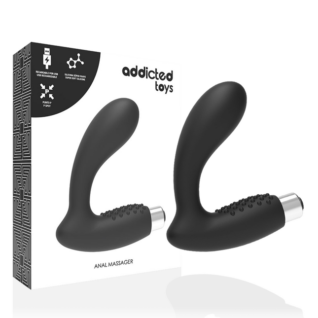 ADDICTED TOYS - VIBRATEUR PROSTATIQUE RECHARGEABLE MODÈLE 5 - NOIR by ADDICTED TOYS