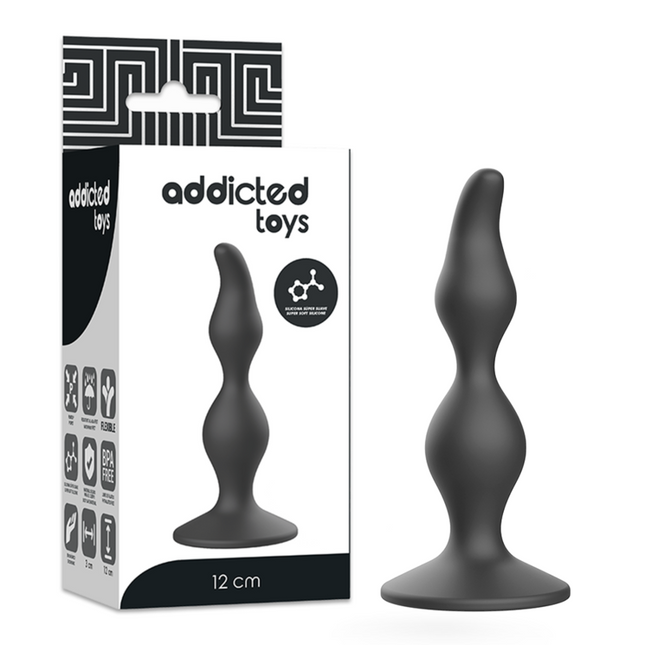 ADDICTED TOYS - PLUG SEXUEL ANAL 12 CM NOIR by ADDICTED TOYS