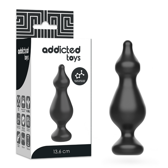 ADDICTED TOYS - PLUG SEXUEL ANAL 13.6 CM NOIR by ADDICTED TOYS
