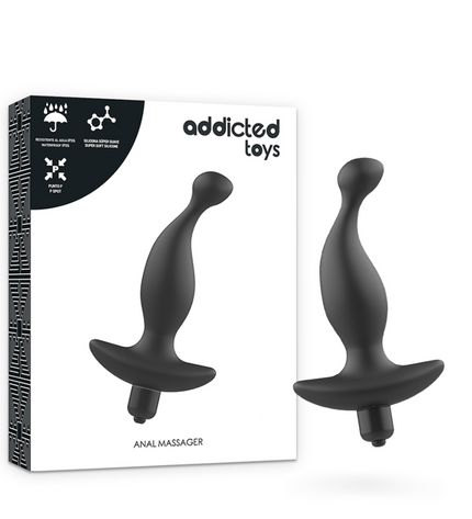 ADDICTED TOYS - MASSEUR ANAL AVEC VIBRATION NOIRE MODÈLE 1 by ADDICTED TOYS