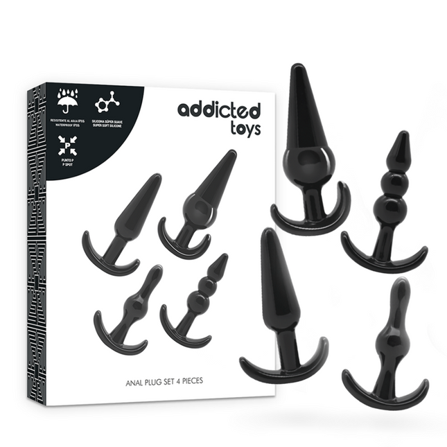 ADDICTED TOYS - ENSEMBLE 4 BOUCHONS ANAL by ADDICTED TOYS