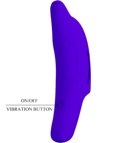 PRETTY LOVE - PUISSANT STIMULATEUR DE DOIGTS BLEU FONCÉ DELPHINI by PRETTY LOVE