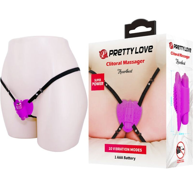 PRETTY LOVE - MASSEUR DE CLITORIS HEARTBEAT 10 MODES DE VIBRATION VIOLET by PRETTY LOVE FLIRTATION