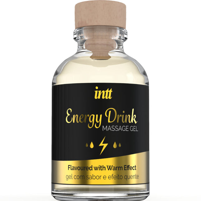 INTT MASSAGE & ORAL SEX - GEL DE MASSAGE A L''ENERGIE AROMATISEE CA BOISSON ET EFFET CHAUFFANT by INTT MASSAGE & ORAL SEX