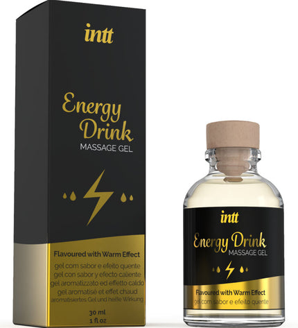 INTT MASSAGE & ORAL SEX - GEL DE MASSAGE A L''ENERGIE AROMATISEE CA BOISSON ET EFFET CHAUFFANT by INTT MASSAGE & ORAL SEX