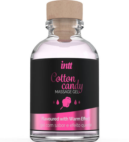 INTT MASSAGE & ORAL SEX - GEL DE MASSAGE SAVEUR COTTON BABE À PAPA ET EFFET CHAUFFANT by INTT MASSAGE & ORAL SEX