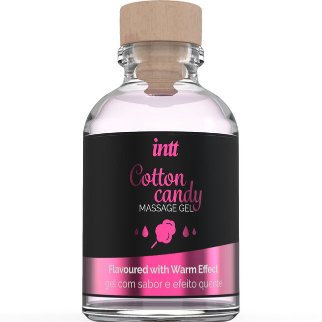 INTT MASSAGE & ORAL SEX - GEL DE MASSAGE SAVEUR COTTON BABE À PAPA ET EFFET CHAUFFANT by INTT MASSAGE & ORAL SEX