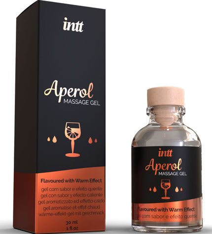 INTT MASSAGE & ORAL SEX - GEL DE MASSAGE APEROL EFFET CHALEUR INTENSE by INTT MASSAGE & ORAL SEX