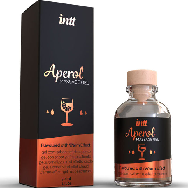 INTT MASSAGE & ORAL SEX - GEL DE MASSAGE APEROL EFFET CHALEUR INTENSE by INTT MASSAGE & ORAL SEX