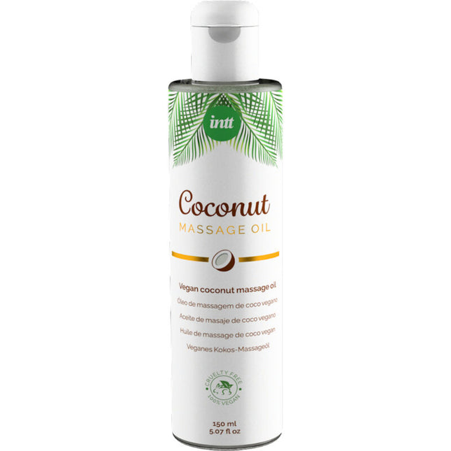 INTT - HUILE DE MASSAGE VÉGÉTALIENNE DOUCE AU SAVEUR RELAXANTE DE NOIX DE COCO by INTT VEGAN LINE