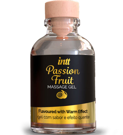 INTT MASSAGE & ORAL SEX - GEL DE MASSAGE SAVEUR FRUIT DE LA PASSION AVEC EFFET CHALEUR by INTT MASSAGE & ORAL SEX