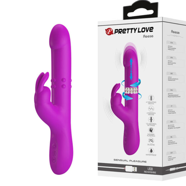 PRETTY LOVE - VIBRATEUR REESE AVEC ROTATION VIOLET by PRETTY LOVE
