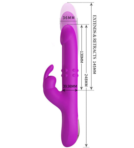 PRETTY LOVE - VIBRATEUR REESE AVEC ROTATION VIOLET by PRETTY LOVE