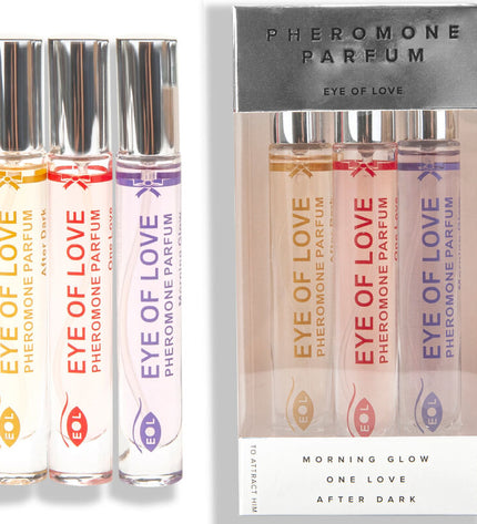 EYE OF LOVE - PARFUM EOL PHR 10 ML SET/3 - MORNING GLOW, ONE LOVE, AFTER DARK by EYE OF LOVE