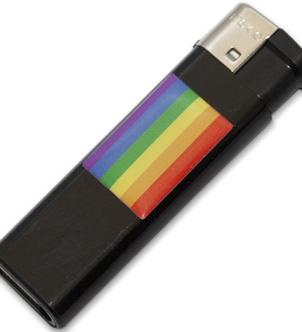 PRIDE - BRIQUET NOIR AVEC DRAPEAU LGBT by PRIDE