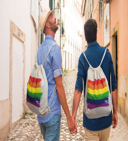 PRIDE - SAC DOS DRAPEAU LGBT EN COTON by PRIDE