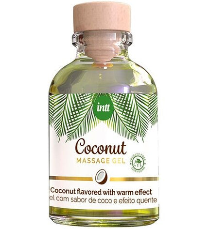 INTT - GEL DE MASSAGE VÉGAN AU SAVEUR DE COCO ET EFFET CHAUFFANT by INTT VEGAN LINE